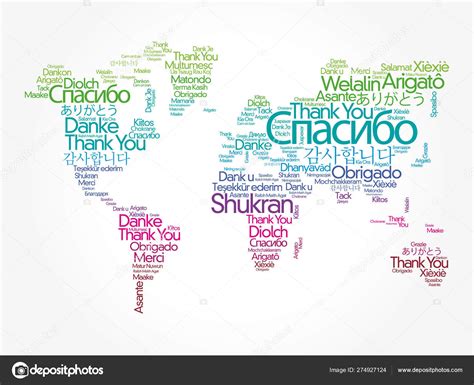 Thank You in different languages word cloud Stock Vector by ©dizanna 274927124