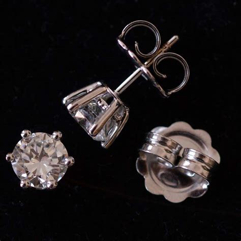 2 ct. diamond stud earrings | ArtListings