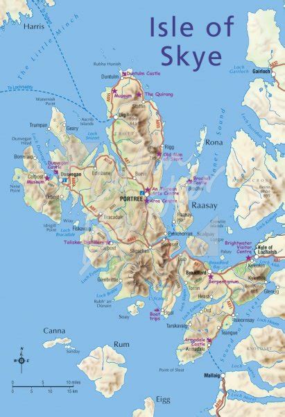 Map of Isle of Skye Postcard (V Std CB)