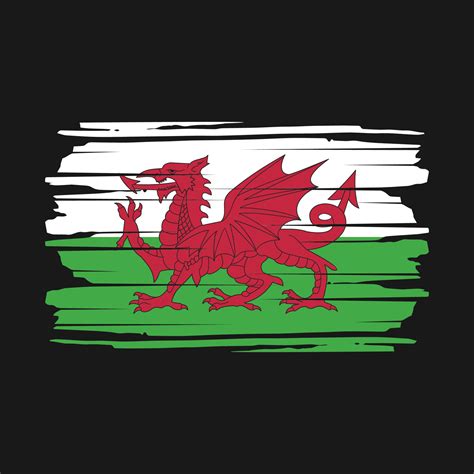 Wales Flag Brush Vector 20471469 Vector Art at Vecteezy