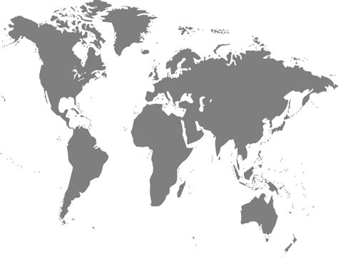 Gambar Gambar Vektor Gratis Peta Dunia Diputar Skema Abu Hitam Putih di Rebanas - Rebanas