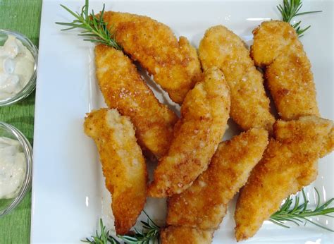 The Briny Lemon: Crispy Chicken Tenders with Creamy Dijon Dipping Sauce