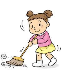 child sweeping the floor clipart - Clip Art Library