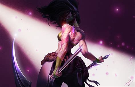 Akali fan art by kostartt on DeviantArt