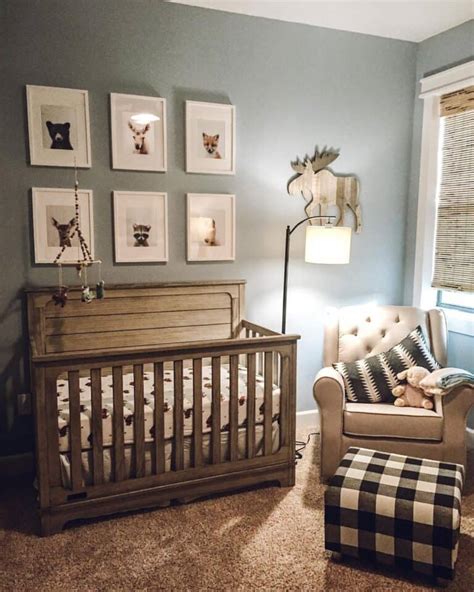 Baby Boy Nursery with Woodland Decor - Soul & Lane