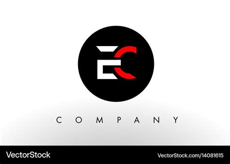 Ec logo letter design Royalty Free Vector Image