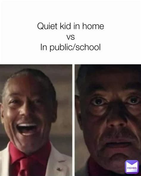 Quiet kid in home vs In public/school | @Tautvydas | Memes