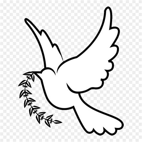 Doves Drawing Png - White Dove Drawing Png Clipart (#478658) - PinClipart