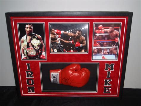 Mike Tyson Signed 25x31 Shadowbox Boxing Glove Display (JSA COA) | Pristine Auction