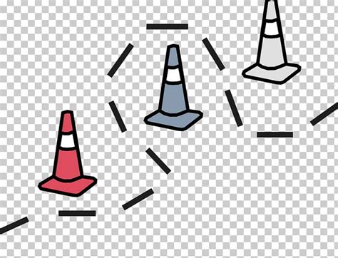 Traffic Cone Obstacle Course Line Area PNG, Clipart, Angle, Area, Black And White, Child, Cone ...