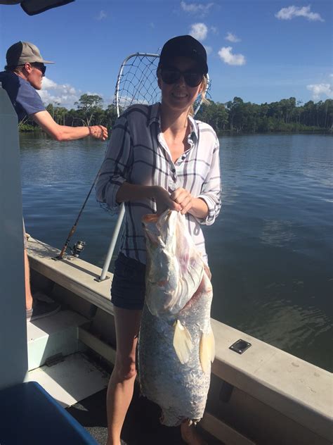 Big Barramundi in Cairns Inlet - Fishing Charters Cairns