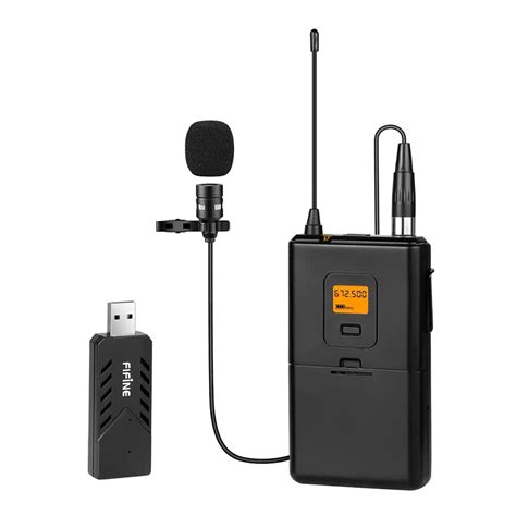 FIFINE K031 U Wireless USB Computer Recording Microphone Lapel Clip Mic Voice Amplifier-in ...