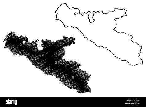 Free municipal consortium of Agrigento (Italy, Italian Republic, Sicily region) map vector ...