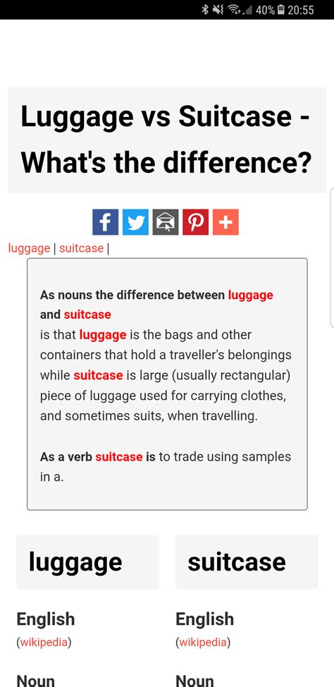 🆚What is the difference between "luggage " and "suitcase " ? "luggage ...