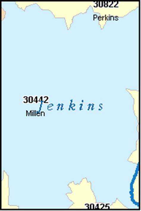 JENKINS County, Georgia Digital ZIP Code Map