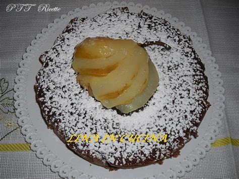 Torta cioccolato e pere | Ricette microonde - PTT Ricette