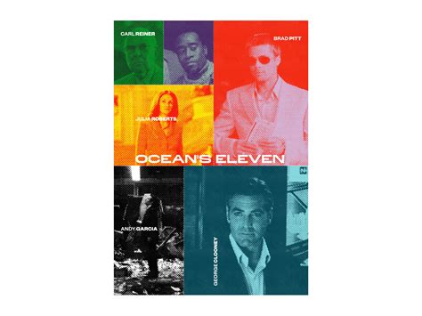 Ocean's Eleven Poster, Text by Cam Evans on Dribbble