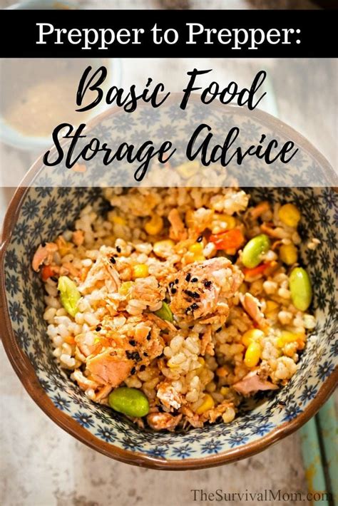 Prepper to Prepper: Basic Food Storage Advice - Survival Mom