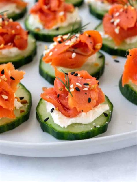 Smoked Salmon Cucumber Bites - Fresh Apron