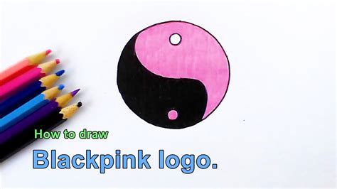 How to draw Blackpink logo so cute - YouTube