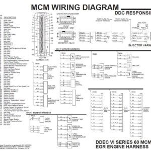 Detroit Diesel DDEC VI SERIES 60 MCM EGR Engine Harness Wiring Diagram ...