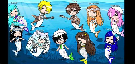 The krew and friends as mermaids/merman gacha club | ItsFunneh Amino