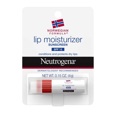 Neutrogena Norwegian Formula Nourishing Lip Moisturizer with SPF 15 Sunscreen, Soothing and ...