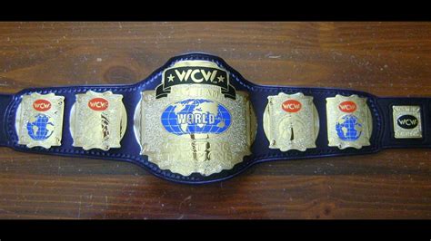 WCW World Tag Team Championship Figs Inc Releather Visual - YouTube