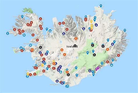 Tourist Map Of Iceland Tourist Attractions And Monume - vrogue.co