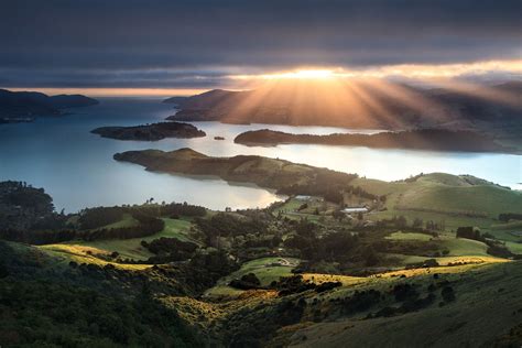 Lyttelton Harbour Sunrise - NZ Landscape Prints