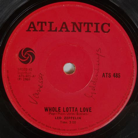 Led Zeppelin - Whole Lotta Love (1969, Vinyl) | Discogs