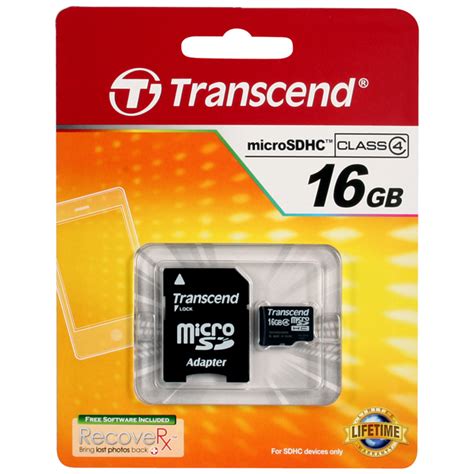 Transcend Micro SD Memory Card Assorted 16GB | Office Warehouse, Inc.