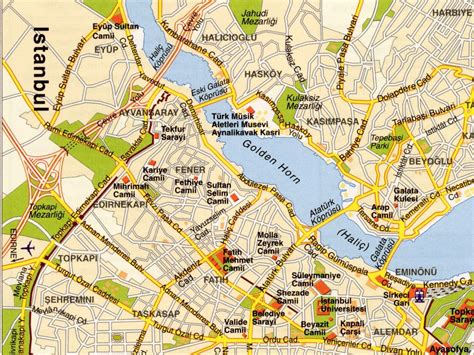 Istanbul Golden Horn Map - istanbul • mappery