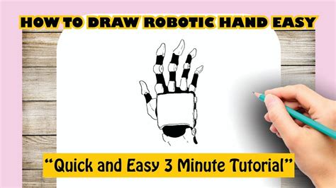 How to Draw Robotic Hand Easy - YouTube