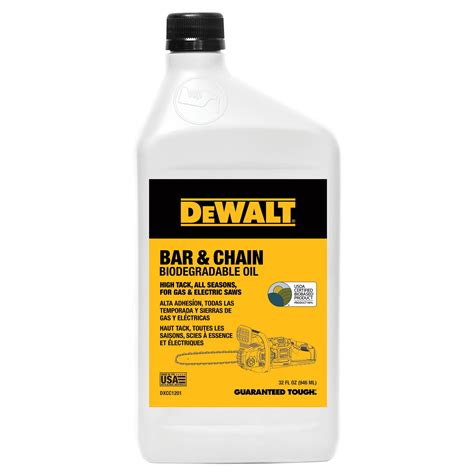 DEWALT Biodegradable Chainsaw Oil 32oz | DEWALT