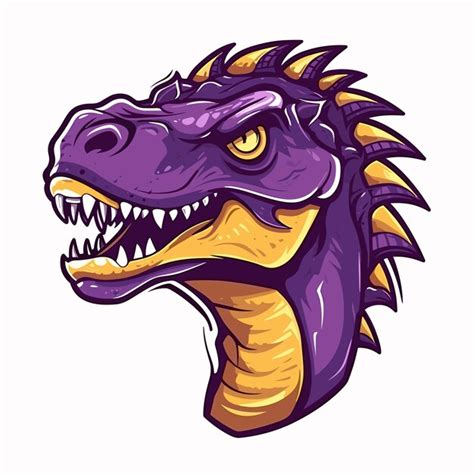 Premium Vector | Cartoon dinosaur head