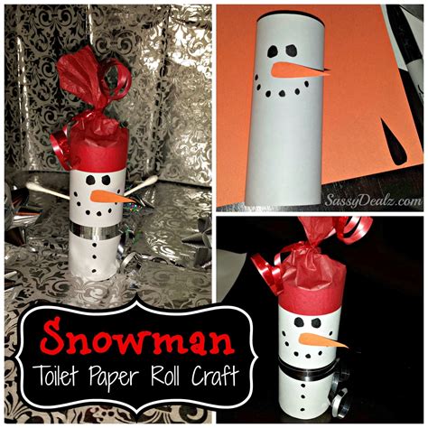 DIY Snowman Toilet Paper Roll Craft For Kids - Crafty Morning