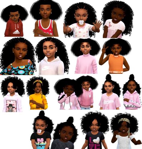 sims 4 cc custom content hairstyle // black simmer african american ...