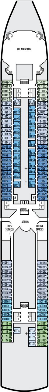 MS Oosterdam Deck plan & cabin plan