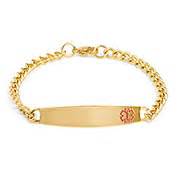 Gold Medical Alert Bracelets | Gold Medical Bracelets