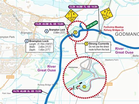 River Great Ouse and Tributaries Maps – Waterway Routes