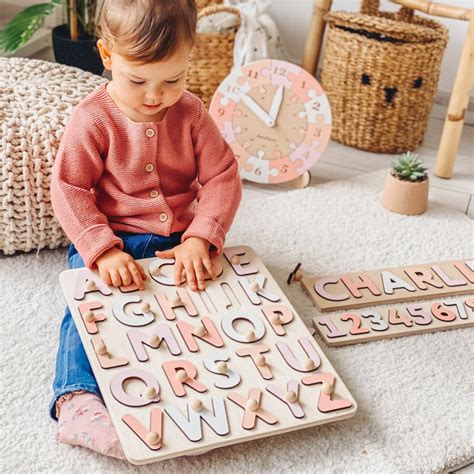 Wooden Alphabet Puzzle - Etsy