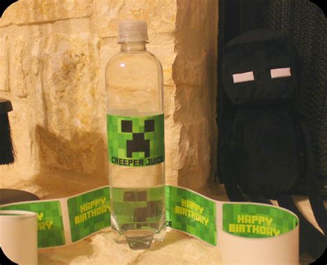 minecraft water bottle labels | www.homejobsbymom.com | Flickr