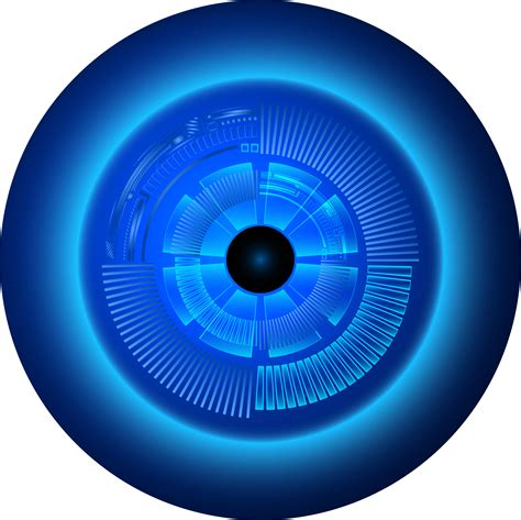 modern cyberveiligheid technologie blauw oog uitknippen 13471550 PNG