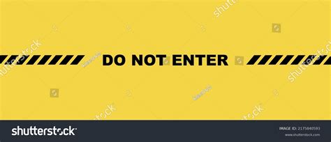 Do Not Enter Caution Sign Stock Vector (Royalty Free) 2175840593 | Shutterstock