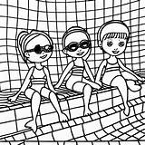 Swim Coloring Pages sketch template