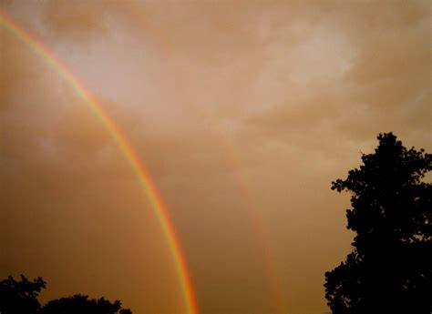 Rainbow In Sunset Sky Free Stock Photo - Public Domain Pictures