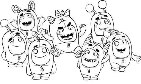 Drawing Of The Oddbods