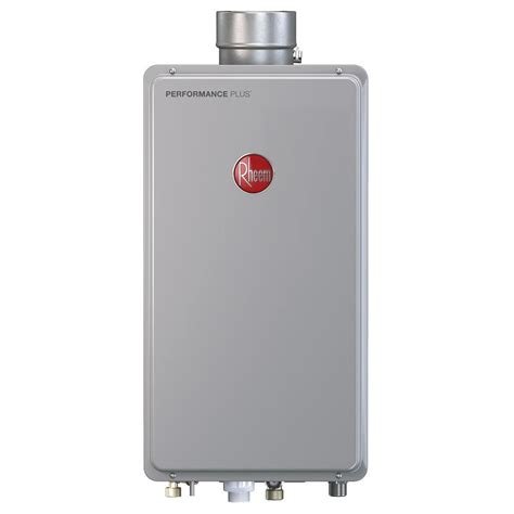 Rheem Performance Plus 9.5 GPM Liquid Propane Mid Efficiency Indoor Tankless Water Heater ...