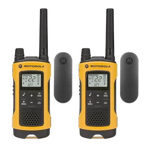 Walkie Talkies For Men, Motorola T402 Set Yellow Wireless Radio Walkie Talkies - Walmart.com ...